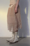 Marc Le Bihan Silk Skirt Six-layer Tulle 25930 Series French Hand-dyed MLB-25930-SKIN Skin Color